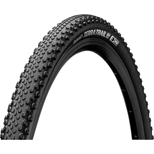 Continental Terra Trail - Black - Tubeless Gravel Bike Tire | Fast Rolling with Confident Cornering Control - E25 Ebike Rated -