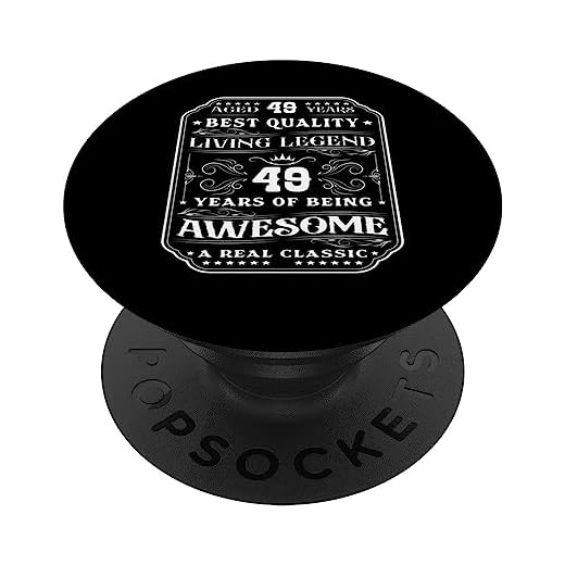 49 años siendo increíble 49 cumpleaños hombre PopSockets PopGrip Intercambiable