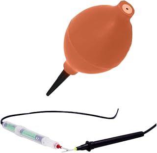 Gilhot® Electronic Continuity Tester with aa Cell with Universal Rubber Air Blower Pump Dust Cleaner (2 in 1 Combo)