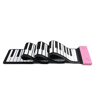 Piano roulé à la Main 88 Key Piano Pliant Main Piano Roll Adulte Accueil débutantes Entrée Épais Convient pour la Maison et la Maternelle (Color : Pink, Size : 135×17.8cm) - Les Beatles, Paul McCartney, John Lennon, RIngo Starr, George Harrison