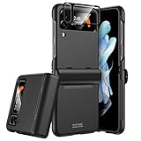GooseBox for Galaxy Z Flip 4 Case, Embedded Camera Lens Screen Protection+ with Semi-Automatic Hinge