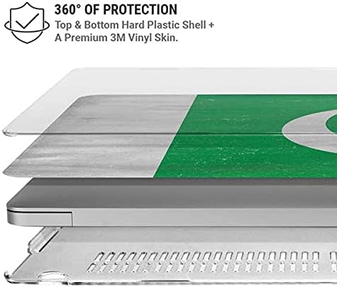 Skinit Case + Skin Compatible with MacBook Air 13in (2020) Originally Designed Pakistan Flag Distressed Design
