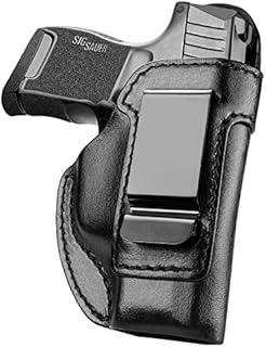 Handmade Leather Holster for Sig P365/P365 SAS, Inside Waistband Concealed Carry IWB Holster for P365 / P365 SAS, Right Hand, Full Grain Leather Custom Made Holster