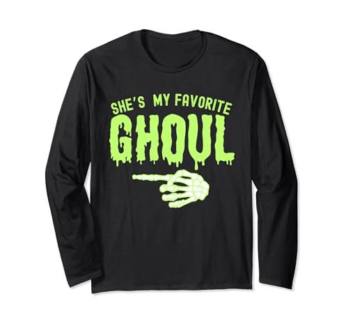She's My Ghoul - Disfraz de mano señalando para parejas Manga Larga