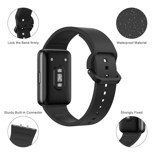 Image of Tobfit Strap Compatible for Samsung Galaxy Fit 3 (Watch Not Included), Flexible Premium Adjustable Watch Band for Galaxy Fit3 2024 SM-R390 Men & Women