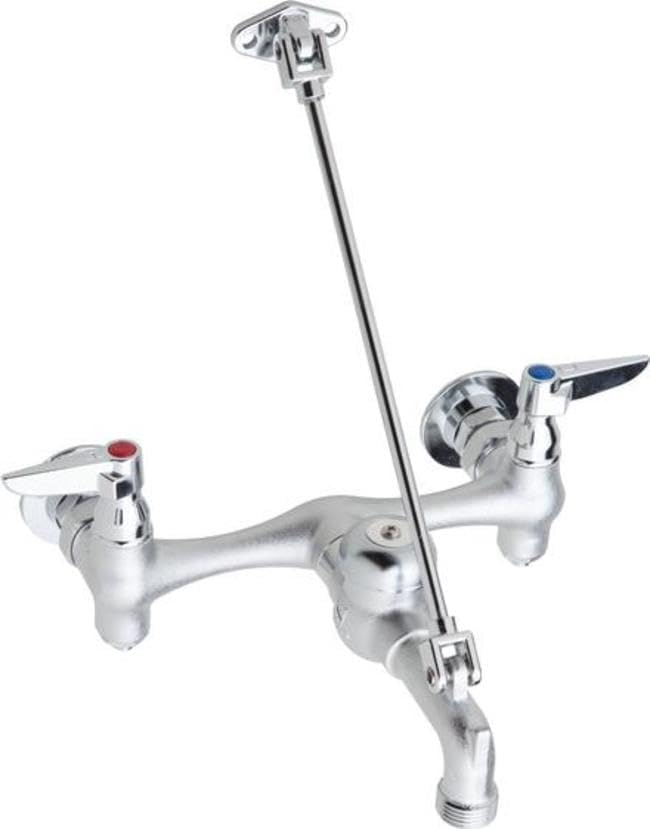 PROFLO PF1119LF 3.8 GPM Wall Mounted Widespread Commercial Kitchen Faucet - Chrome
