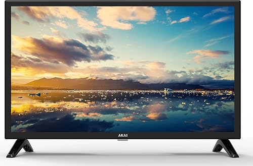 Akai AKTV2419J TV 24 Pollici HD DVB-T2 HEVC Nero