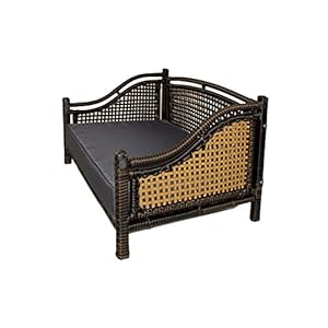 Iconic-Pet-Maharaja-Rattan-Pet-Day-Bed-IndoorOutdoorBrownGrey-Furniture-Pet-Sofa-for-Dogs-Cats-Woven-Rattan-Dog-Bed-Water-Resistant-Machine-Washable-Cushion-Cover-213L-x-280W-x-177Th - Cucciolini Doodles   Iconic-Pet-Maharaja-Rattan-Pet-Day-Bed-IndoorOutdoorBrownGrey-Furniture-Pet-Sofa-for-Dogs-Cats-Woven-Rattan-Dog-Bed-Water-Resistant-Machine-Washable-Cushion-Cover-213L-x-280W-x-177Th