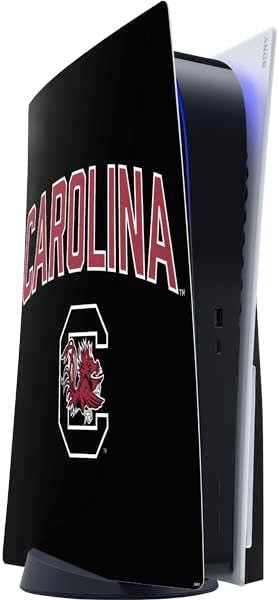 Skinit Decal Gaming Skin Compatible with PS5 Console - Officially Licensed University of South Carolina Gamecocks Logo Black Design
