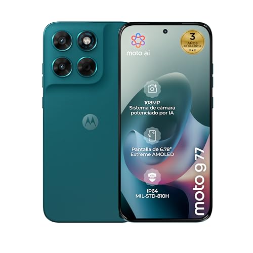 Motorola G77 Pantone Shade Spruce 8GB RAM 256GB Mémoire Sony LYTIA 108MP 6.78'' FHD+ AMOLED 5200mAh Dimensity 6400 5G