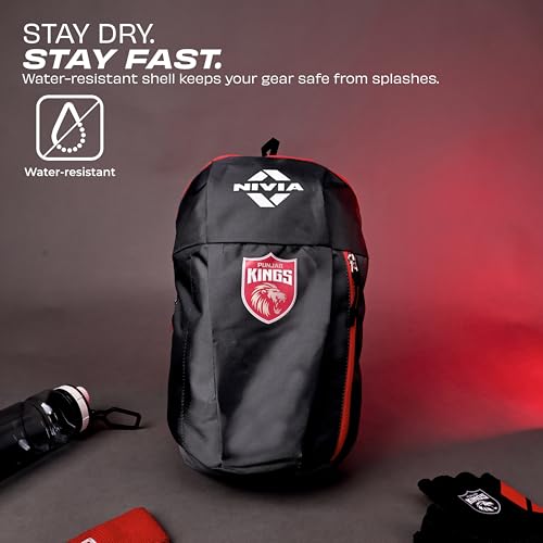 Image of Nivia Pulse Junior 2.0 Backpack For Men & Women, Water-Resistant Sports Backpack, Lightweight, Durable 600D Polyester, Double-Zip Main Compartment & Secure Front Pocket, Capacity-10 Litres