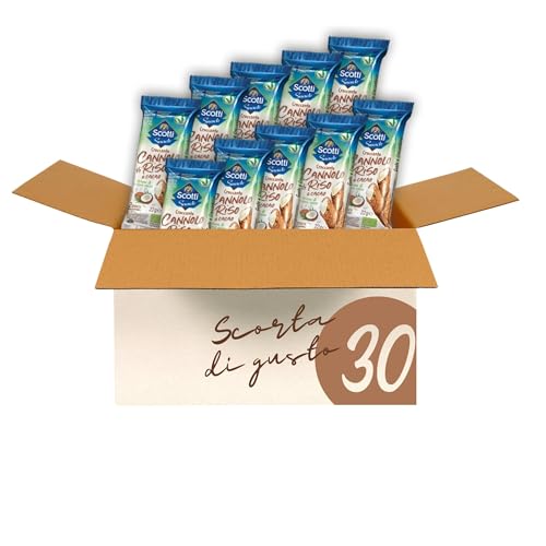 La confezione contiene 30 pacchetti; in ogni pacchetto trovi 2 snack croccanti
