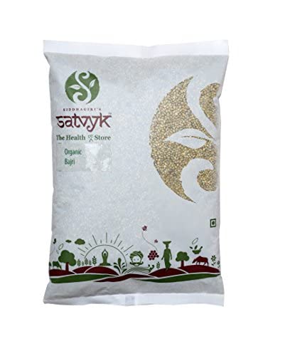 S Siddhagiri's SATVYK THE HEALTH re STORE Bajra (5kg) - Unpolished Pearl Millet | Desi Bajri | Gluten Free Bajra | High Plant Protein & Fiber Rich Desi Bajra Grain