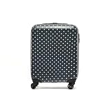 MISAKO Maleta de Viaje Aras Negro Unisex - Equipaje rígido de 56x40x21cm de 2 Ruedas