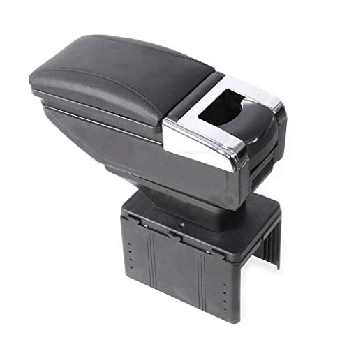 Image of CARIZO Car Armrest with Glass Holder + Ashtray (Black) for Hyundai Grand i10