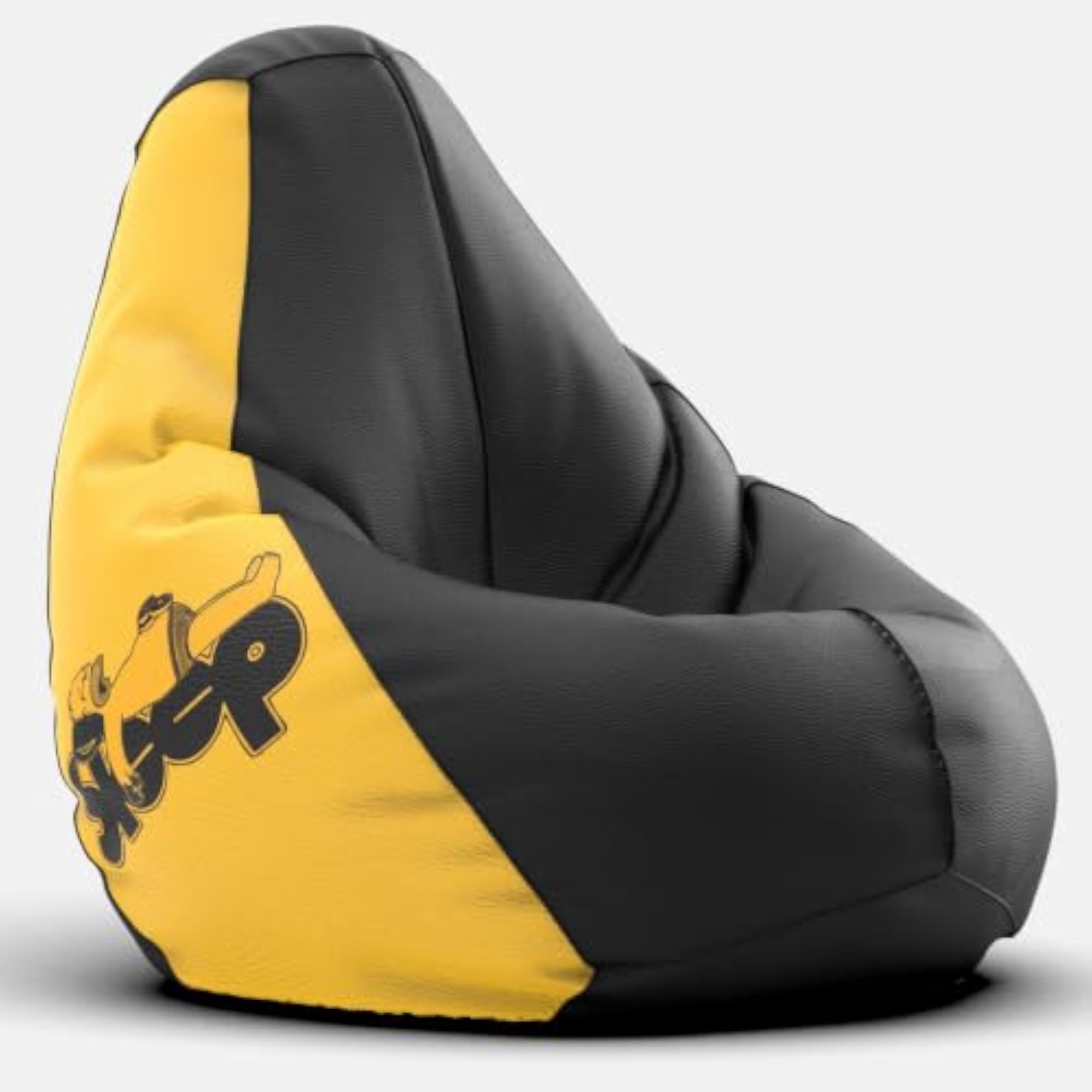 Premium Leatherette Bean Bag Chair Cover, Sleeping Man