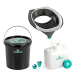 TROBOLO DIY Composting Toilet Set with Urine Diverter and Containers, Build Your Own Urine-Diverting Dry Toilet