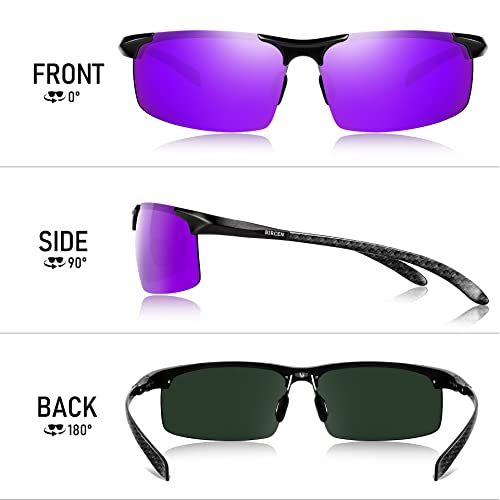Image of BIRCEN Carbon-Fiber Polarized Sunglasses for Men: 0.74 oz & UV Protection