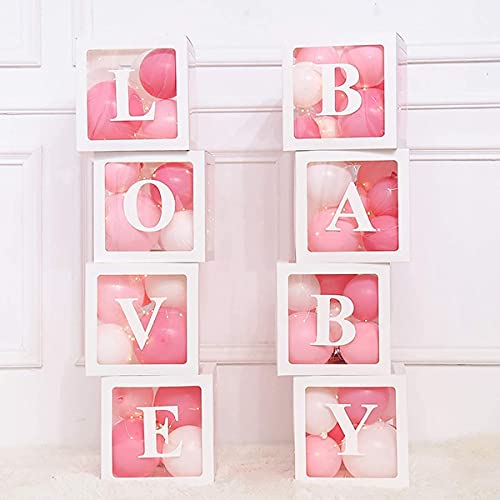 Verjaardagsfeestje Baby Shower Decoraties voor Jongens Meisjes - 4 STUKS Witte Transparante Ballondozen met A - Z… - Image 6