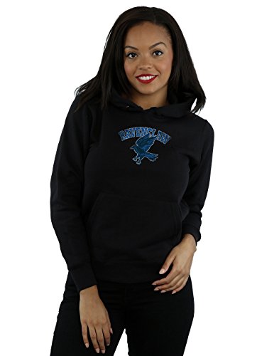 Harry Potter Women's Ravenclaw Sport Emblem Hoodie Small Black