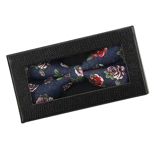 WRITWAA Schwarze Papierbox Zur Aufbewahrung Von Fliegen Wiederverwendbarer Behälter Kompakte Für Herrenfliegen