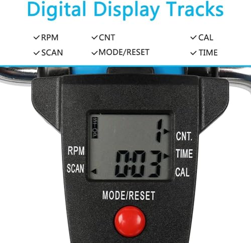 Mini-hometrainer Pedaaltrainer Weerstandscyclusarm Been Opvouwbare sporter Fitness Fietsen met LCD-monitor en verstelbare weerstand - Afbeelding 5
