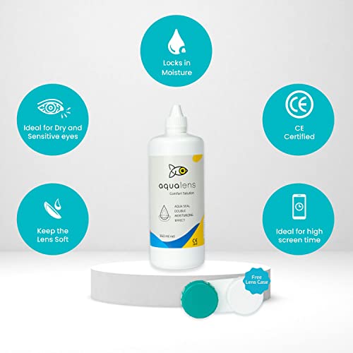 Image of Aquacolor Monthly disposable Spicy Grey (2Lens /Box) Plano + Contact Lens Solution 360ml