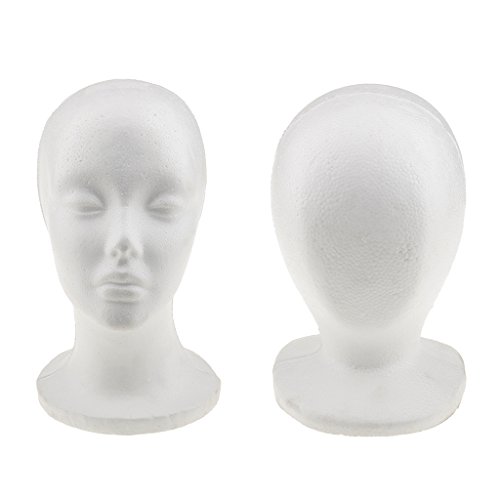 Cabeza de maniquí de espuma para mujer que evita deformaciones en pelucas 3