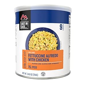 Mountain House Fettuccine Alfredo with Chicken #10 Can | Freeze-Dried Survival & Emergency Food | 9 Servings