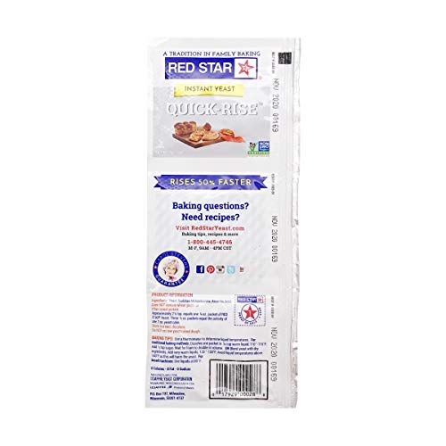 Red Star Instant Quick Rise Dry Yeast, 3 Ct #TOP1
