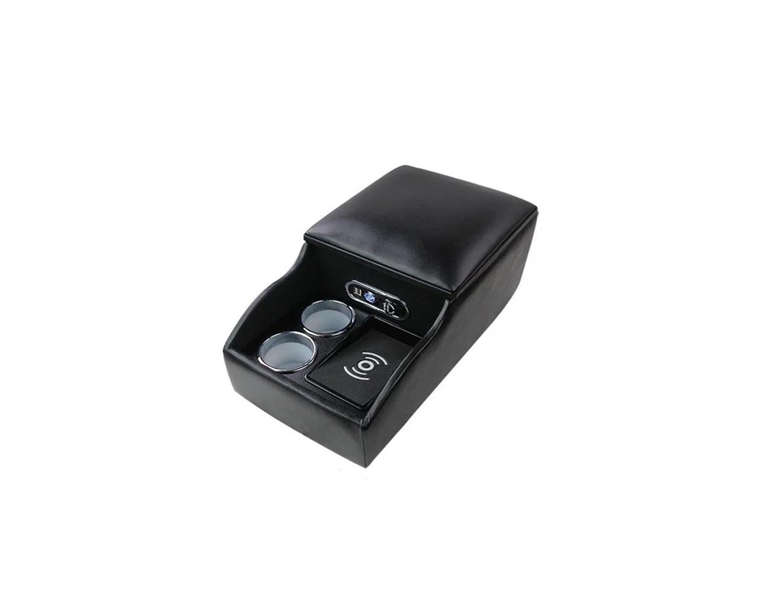 Car Interior Rear Handrail Armrest Box With Atmosphere And USB Charging FOR KIA For Amanti For Avella For BESTA For Bongo For Borrego For Cadenza(Model B Black)