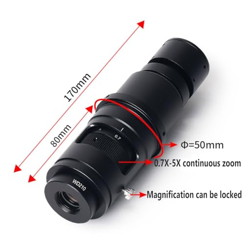 Ocular monocular de aumento continuo para análisis de laboratorio 4