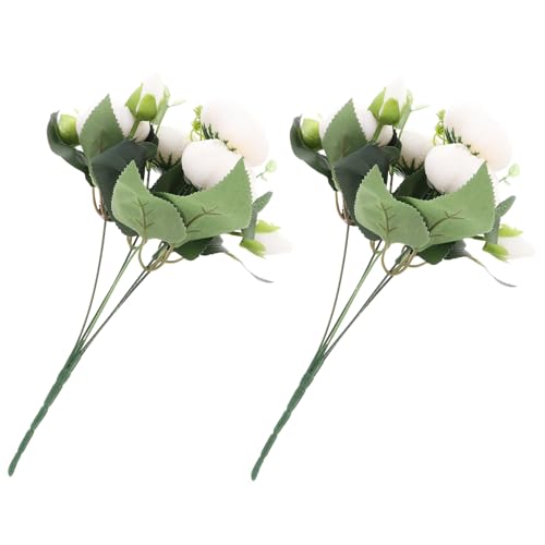 MAGICLULU Ramo De Flores Artificiales De Peonía Simulada Decoración De Flores para Fiestas Color Adorno De Jarrón para Hogar