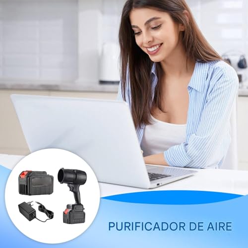 Soplador de aire manual recargable inalámbrico de 19000RPM para coche y jardín 4