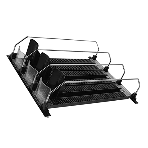 SOLUSTRE 3pcs Automatic Beverage Organizer for Fridge Soda Bottle Pusher Machine Efficient Vending Glide System for Easy Access for Supermarkets and Convenience Stores