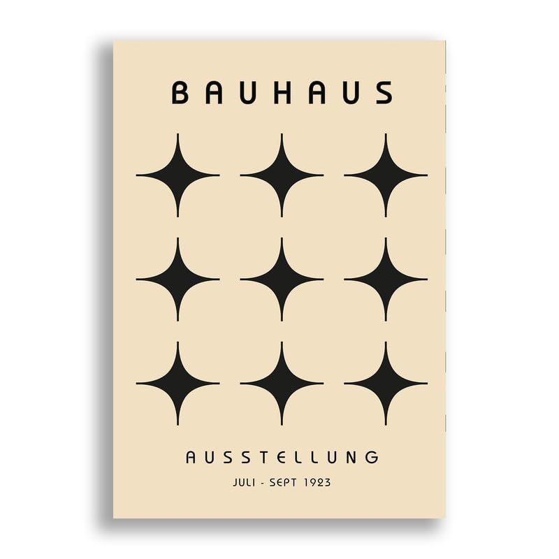 FAB Bauhaus Crosses - Modern Geometric Home Wall Décor - Abstract Art Prints for Living Room Hallway - Unframed Photo Poster (A3 [297mm x 420 mm])