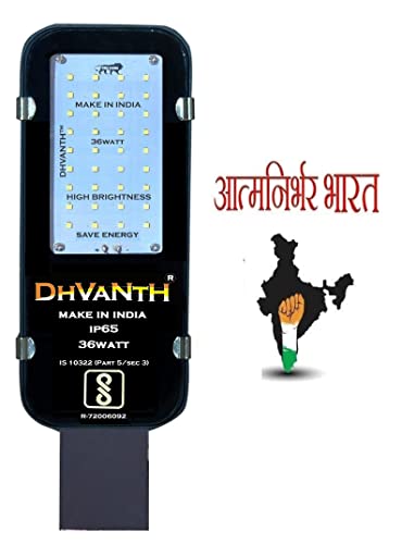 Image of DHVANTH LED 36 W Outdoor Waterproof Street Light with Osram LED, Aluminum Body, IP 65 Driver for Outdoor use. 36W Pack-6