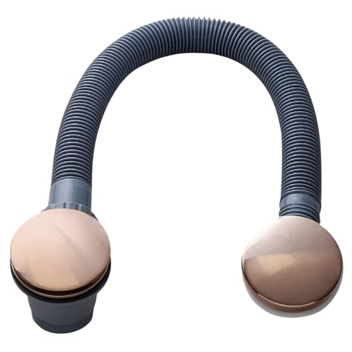 Image of Go Bathrooms Bronze Bath Waste Overflow Bath Drain with Pop Up Bath Plug Click Clack Waste and Overflow Drain Kit