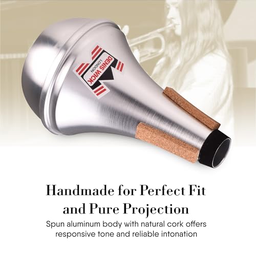 image for Denis Wick Straight Mute for Trumpet or Cornet, 5504 - Hand-Spun Alumi