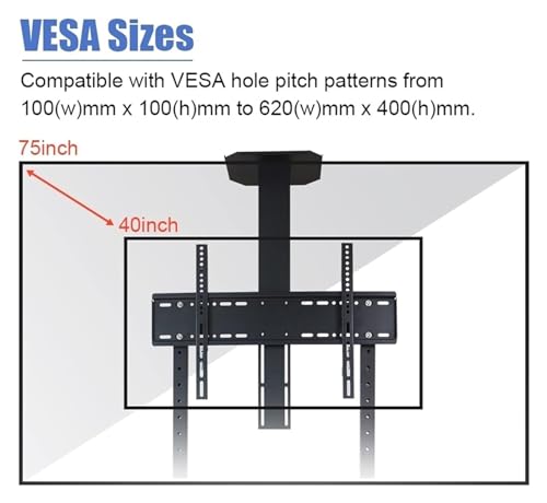 Soporte móvil para TV con ruedas ajustable, negro miniatura 4