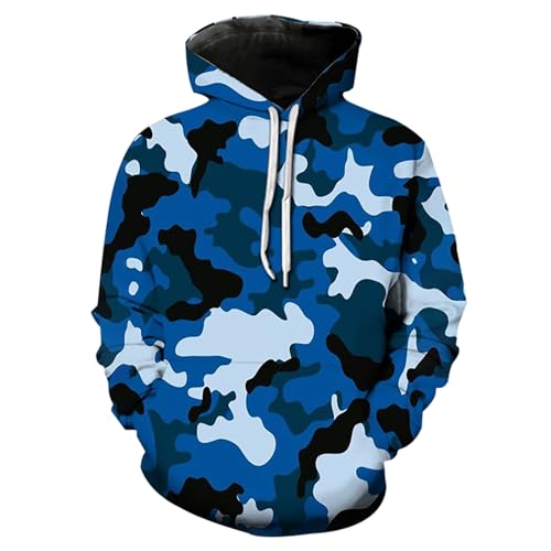 Pull capuche homme pour l'automne avec imprimé floral bovin tendance