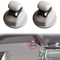 2 Stück Auto Sonnenblende Clip Haken für Modelle Kompatibilität mit Golf 7 und mehr OEM Nummer 5G0857561B (Beige) – Ansicht 4