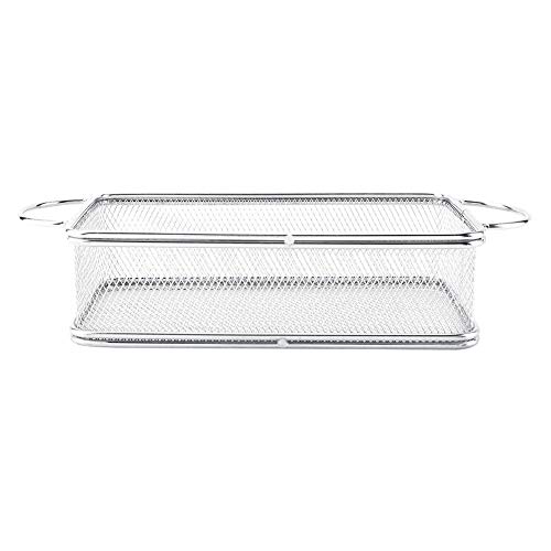 A sixx Frituurmand, van roestvrij staal, voor frituurmand, multifunctioneel, voor het knutselen van friet, knapperen, uienschijven, kip (27 x 12 x 6 cm) - Image 8