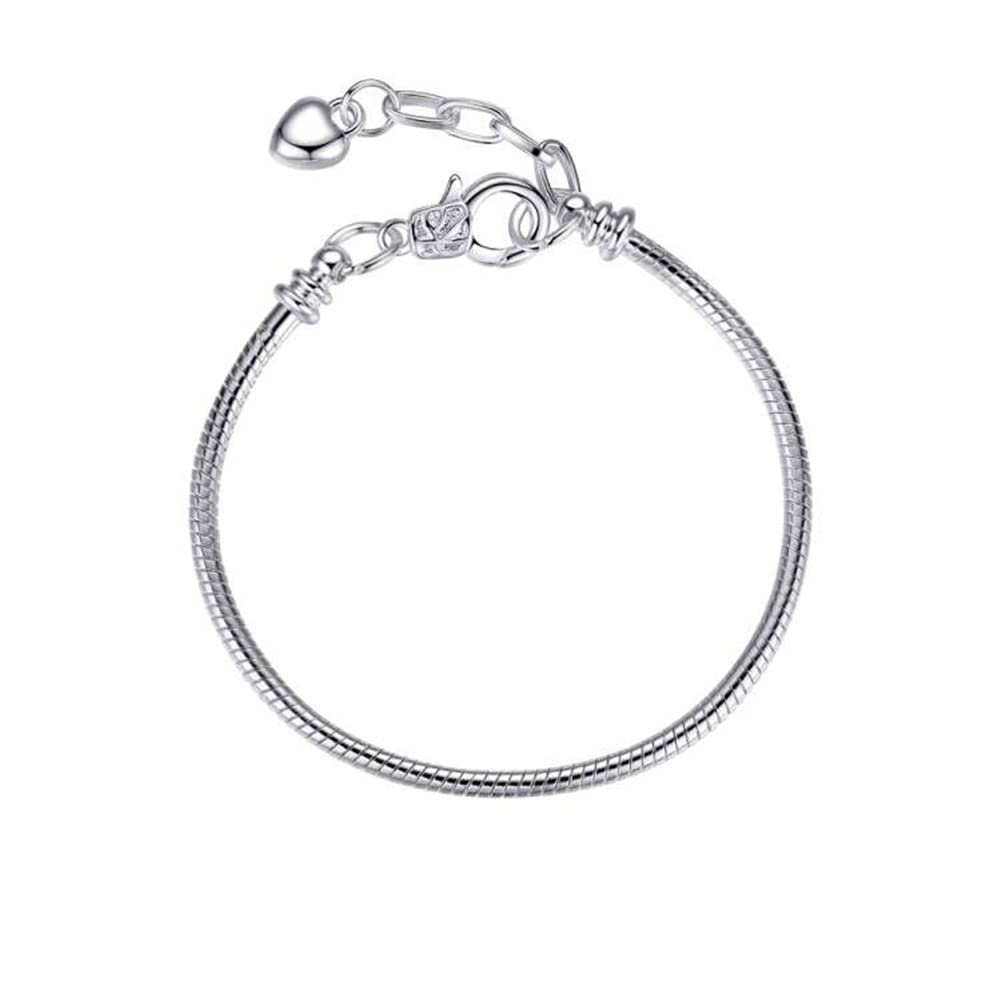 ATE Charm Pulsera Cadena de Serpiente con Broche de Langosta en Tamaño 16/18/20cm B04 (18)