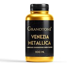 GRANOTONE Venezia Acrylic Paint Gold Metallic 6.76 Fl Oz DIY Craft 24 Carat Gold Water Based Non Toxic Shimmering Effect Pro Artists Hobby Painters and Kids