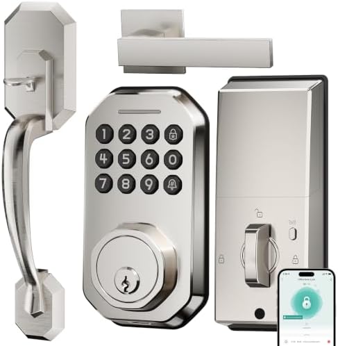 Ulecoce SL03 Front Door Lock Set, Keyless Entry Door Lock,Oil Rubbed Bronze image 5