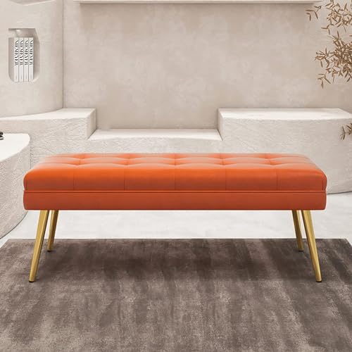Banc de bout de lit de chambre moderne pour créer un coin détente chaleureux
