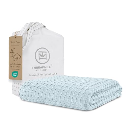 Threadmill Cooling Waffle Baby Blanket |Made from Rayon Derived from