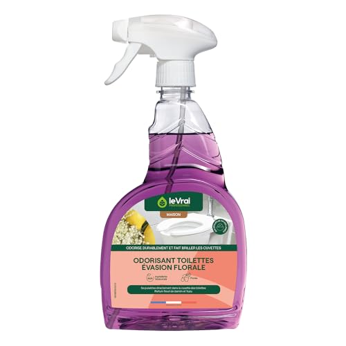 LE VRAI PROFESSIONNEL - Odorisant Toilettes - Parfum Evasion Florale - Prêt à l’Emploi - Nettoyant WC - Fabrication Française - Pulvérisateur 750 ml