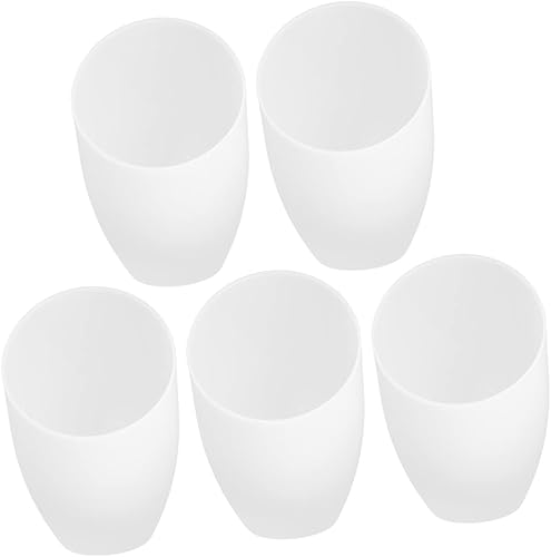 VICASKY Pantalla de herradura en ángulo, 5 piezas, accesorios para decoración de mesa, luz de arriba, cubierta de luz blanca, reemplazo de pantalla